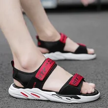 Мужская Летняя Повседневная пляжная модная обувь; студенческие уличные тапочки; мужская обувь