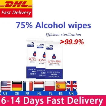 

Portable 75% Alcohol Wet Wipes Antiseptic Disinfection Wipes Sterilization Wipes Household Hand Cleaning Wipes 10sheets/Pack