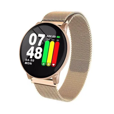 gold steel bluetooth F10C IP68 водонепроницаемый смарт-Браслет фитнес-трекер с пульсометром и кровяным давлением - Цвет: gold steel