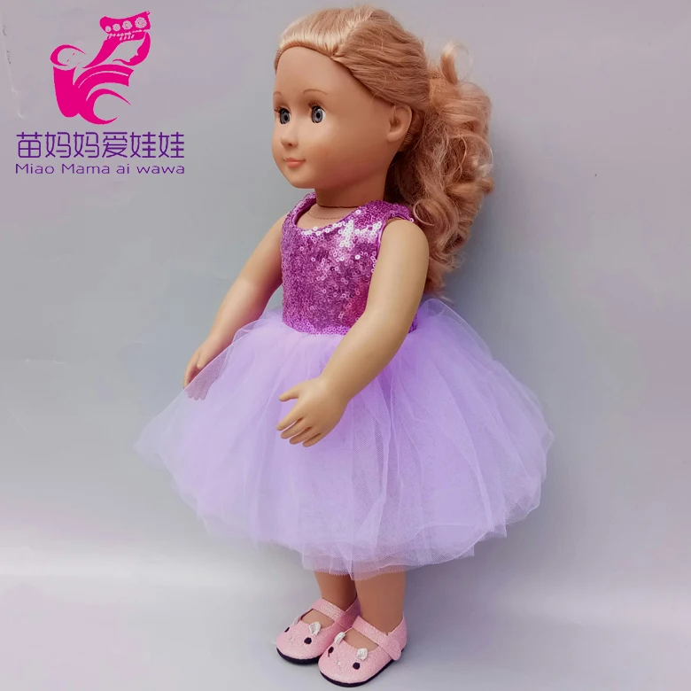 17 дюймов кукла балетное кружевное платье подходит для 43 см новорожденный кукла платье 18 дюймов Кукла одежда брюки