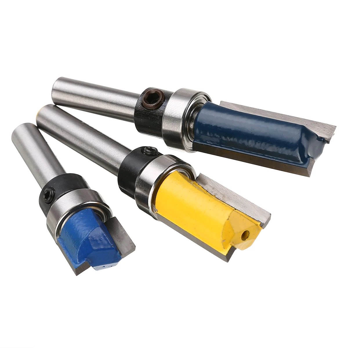  3Pcs Trim Pattern Router Bit Set 1/4