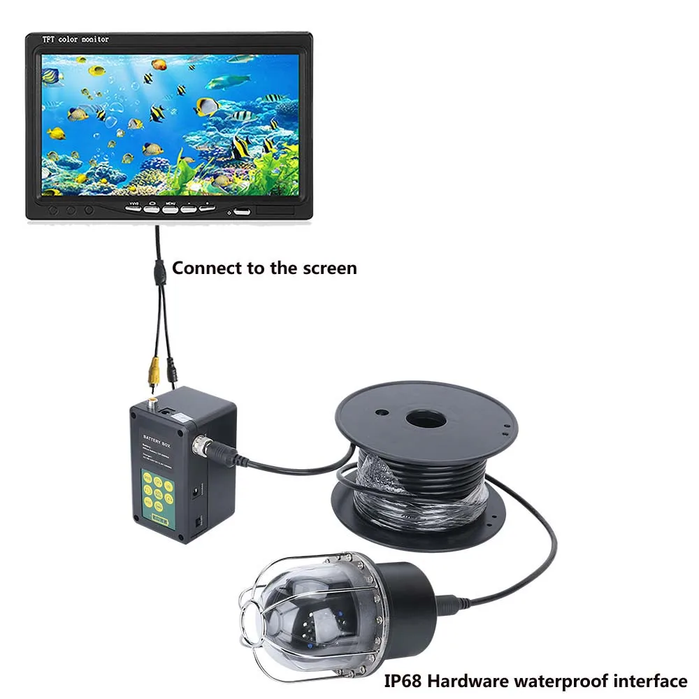 9 Inch 20m/50m/100m Underwater Fishing Video Camera Fish Finder