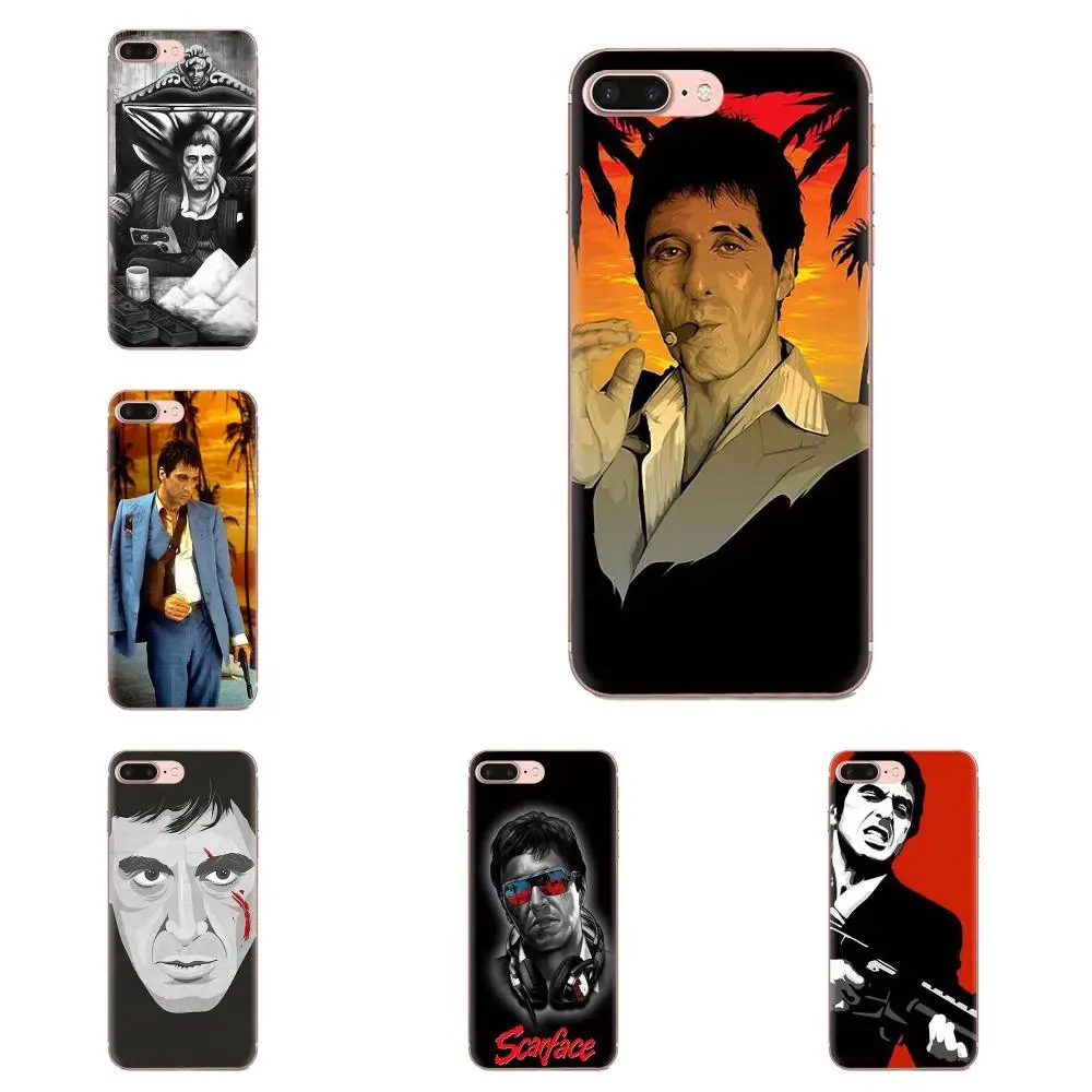 For Samsung Galaxy Note 5 8 9 S3 S4 S5 S6 S7 S8 S9 S10 5G mini Edge Plus Lite Diy Luxury Phone Case Scarface Movie | Мобильные