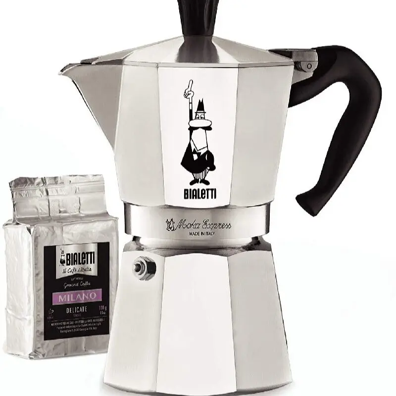 BIALETTI Express Moka Pot 1-2-3-4-6 Cup Coffee Maker, Original Bialetti  Espresso Maker Kitchen Drip Stove Gas Brew - AliExpress