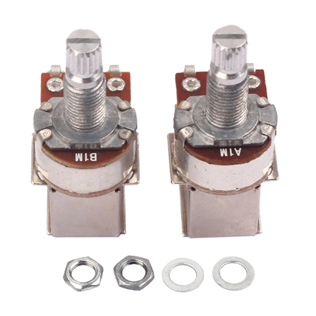 Guitar Potentiometer A1M B1M Split Shaft 18mm Pots Audio Tone Switch Control