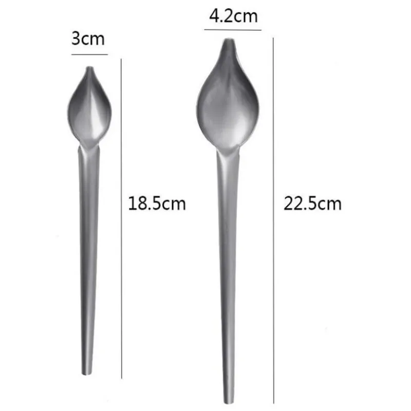 Cucchiaio Per Salsa In Acciaio Inox Con Beccuccio – 19 Cm, Lucido, Ideale Per Condimenti E Dessert