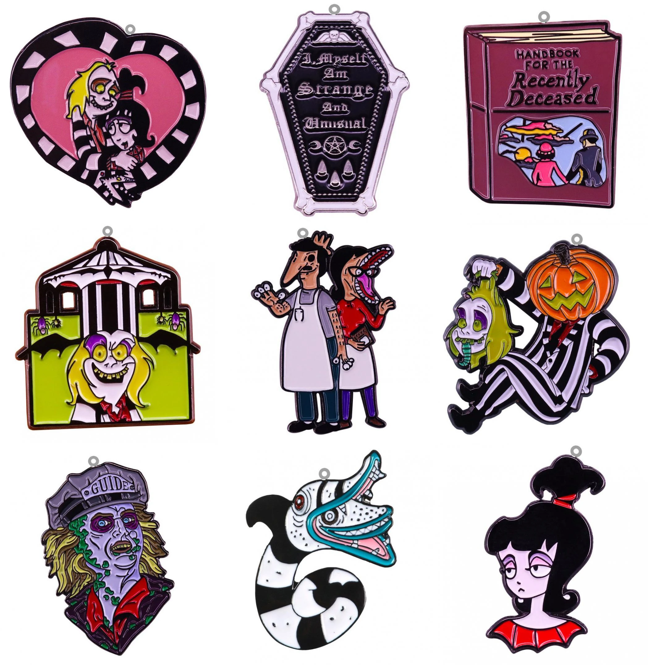 10pcs Beetlejuice Acrylic Anime Pendants Epoxy Resin Makings Charms For Earrings Necklaces Bracelets Keychain Jewelry Animation Charms Aliexpress