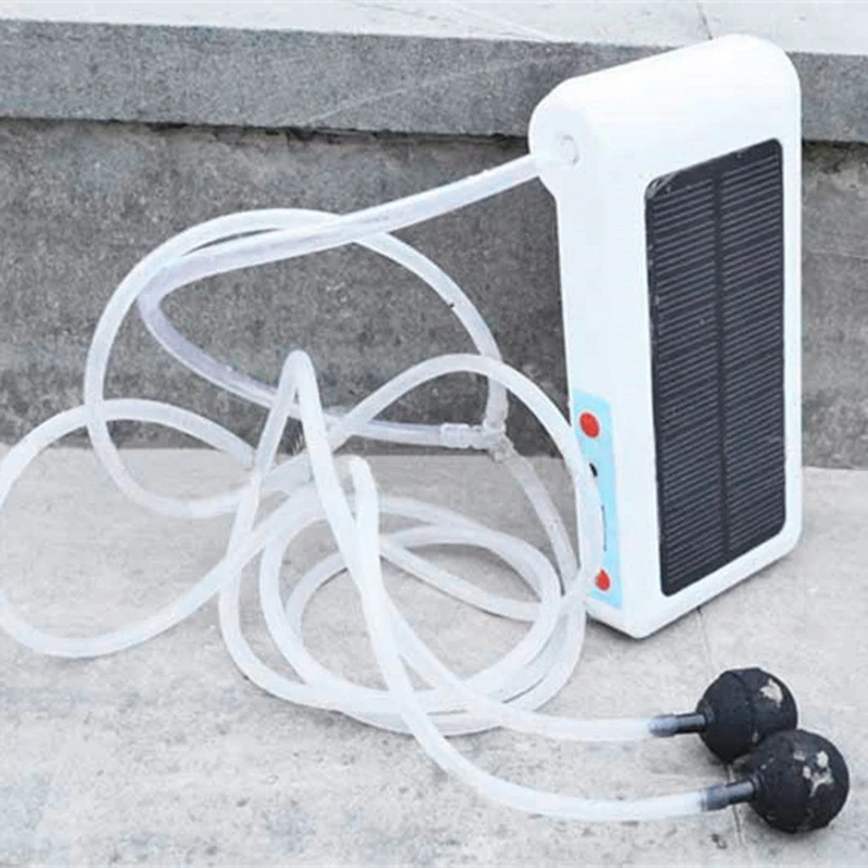 

Mini Air Pump Solar Power Panel Waterproof Fish Tank Aquarium Aeration Air Pump with Battery Oxygen Generator Oxygen Air Bubble