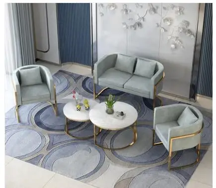 Office clothing store USES small sofa contracted modern beauty salon Nordic ins style web celebrity tie yi leisure sofa