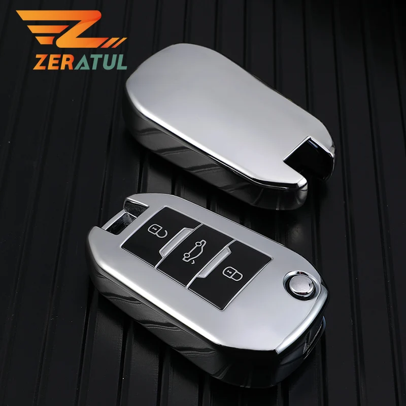 Чехол для автомобильного ключа Zeratul чехол сумка аксессуары Citroen C4 C4L CACTUS C3 C6 C8 Peugeot