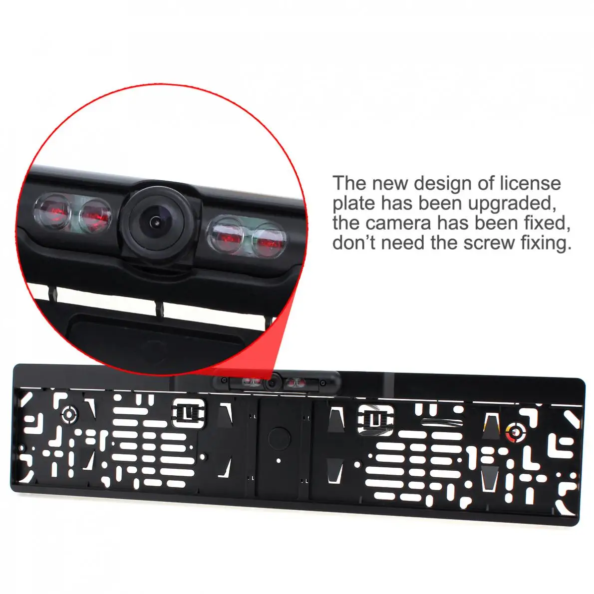 ИК ночного видения ЕС рамка номерного знака автомобиля заднего вида резервная камера+ 2,4G беспроводной цветной видео передатчик и приемник