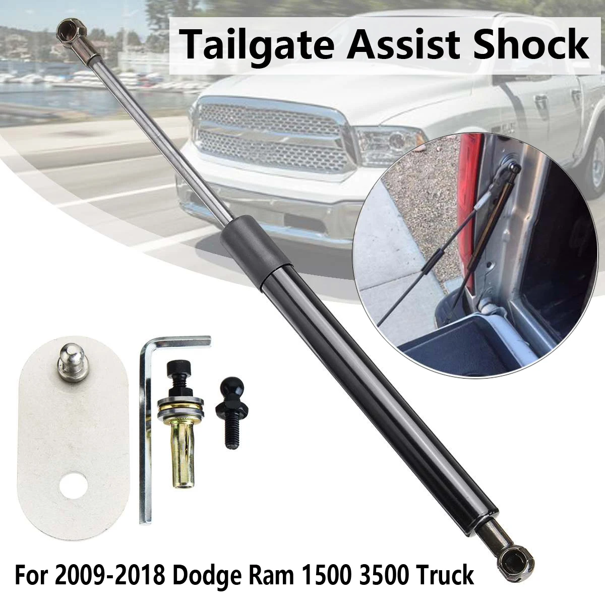 Задняя дверь вспомогательный амортизатор стойки части Набор для Dodge ram 1500 3500 2009