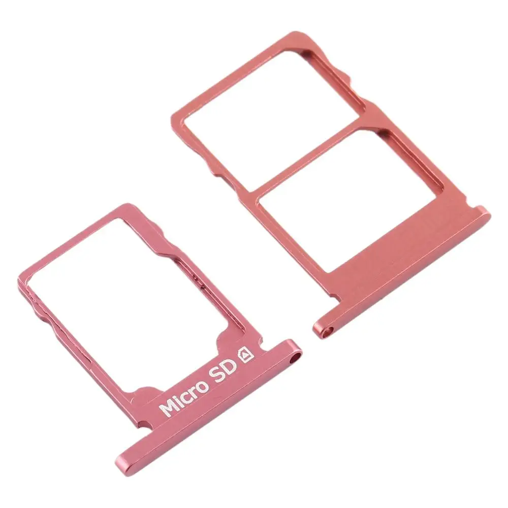 Purplish Red Лоток для sim-карт+ лоток для карт памяти Micro SD для Nokia 5,1 TA-1075 - Цвет: Purplish Red