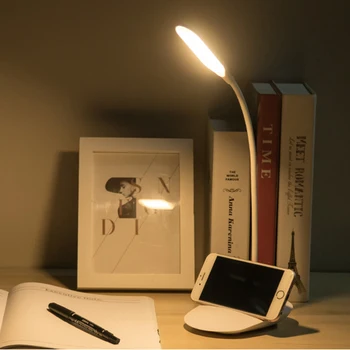 

USB LED Table Lamp Built In Rechargeable Battery Foldable Touch Switch LED Reading Lamp 3 Modes Lighting Eye Protected Desk Lamp