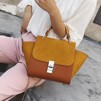 

Handbags Women Female Trapeze 2020 PU Leather Suede Luxury Bags Designer Ladies Large Shoulder Messenger For Bag Bolsos Mujer