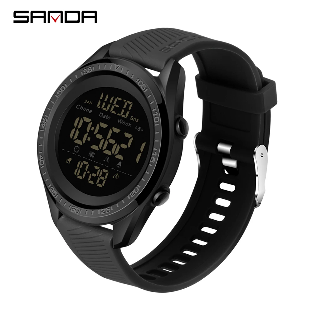 SANDA 2022 Fashion Sport Men's Watches Multifunction Waterproof Digital Watch Men Wristwatch Clock Male Relogio Masculino 6013