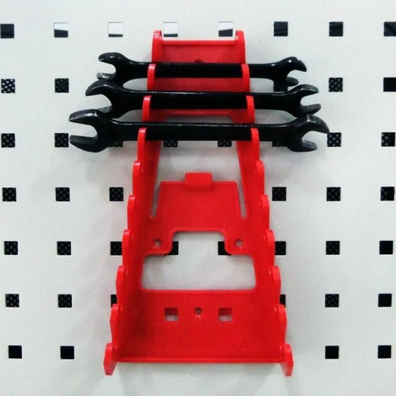 1pcs Plastic Wrench Organizer Tray Sockets Wrench Storage Tools Rack Sorter Standard Spanner Holders Wrench Holder mini tool bag Tool Storage Items