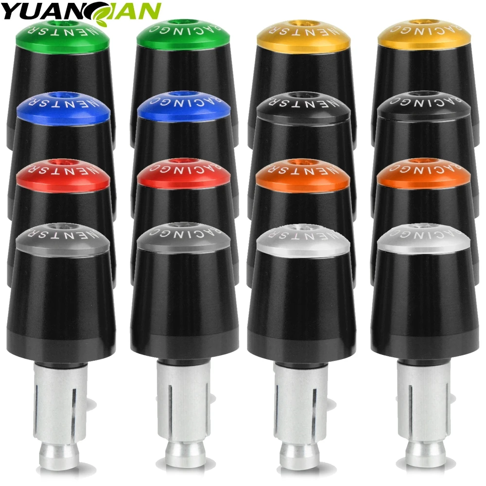 

2pcs CNC Motorcycle Road for MTB Bike Handlebar Cap Hand Grips Bar End Plug 7/8'' 22mm motor handlebar Counterweight grips ends