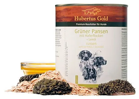 Консервы Hubertus Gold для собак, рубец с овсяными хлопьями, 800 г