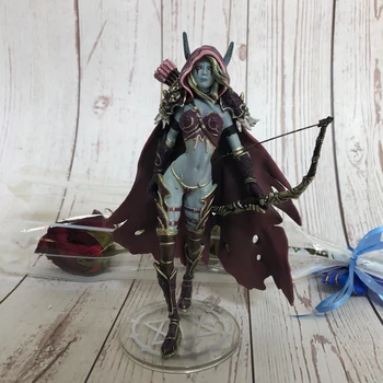 

Sylvanas Dark Traxex Windrunner Archery Queen PVC Anime Action Figure Model Children Gift 14cm
