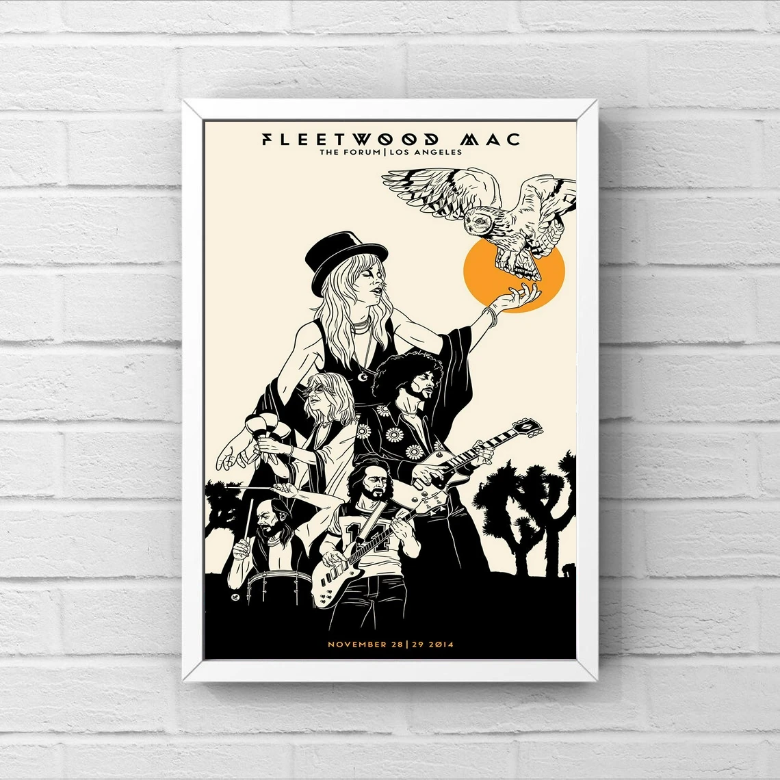 

Fleetwood Mac at the Forum, плакат, холст, картина, печать дома картины для украшения стен (без рамки)