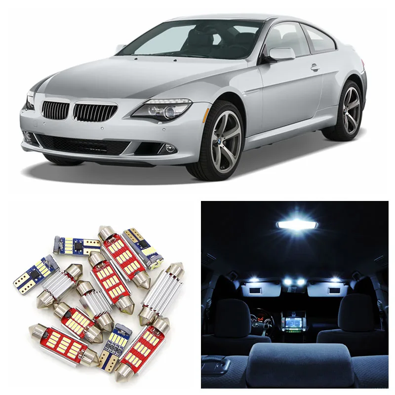 14x автомобильная светодиодная лампа для BMW 640i 645ci 650i xdrive Гран купе 2005 2006 2007 2008 2009 2010