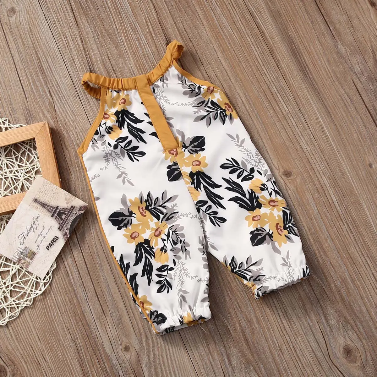 coloured baby bodysuits 0-4Y Infant Baby Girls Floral summer Sleeveless romper baby girl Jumpsuit Personality design Rompers Clothes Outfits coloured baby bodysuits Baby Rompers