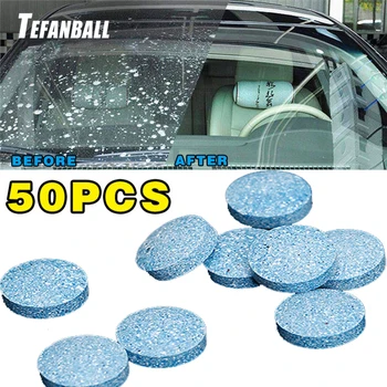 

50Pcs/Pack Car Windshield Glass Washer Strong Cleaning Concentrate Effervescent Tablet For Auto And Household Clean