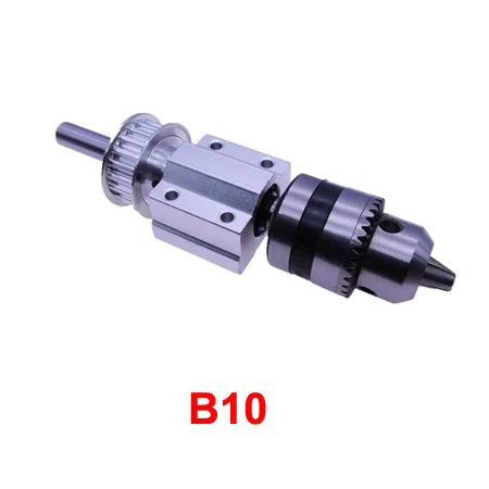 B10-1 DIY фреза для деревообработки нет Мощность Шпиндельный узел маленький токарный станок аксессуары Обрезной ремень JTO/B10/B12/B16 сверлильный патрон Набор - Цвет: B10-1