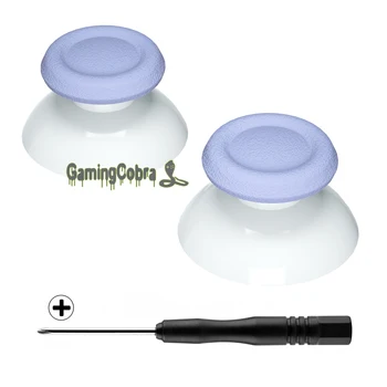 

Light Violet & White Dual-Color Replacement 3D Joystick Thumbsticks for PS4 PS4 Slim PS4 Pro Controller - P4J0132
