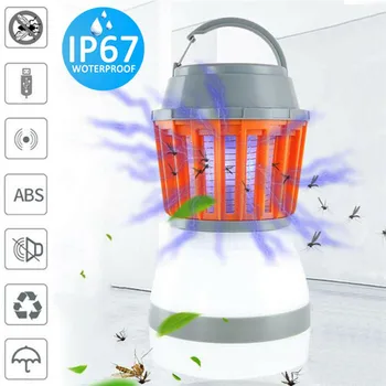 

IP67 Waterproof USB Charging Mosquito Killer Trap LED Night Light Lamp Bug Insect Lights Killing Pest Repeller Camping Light