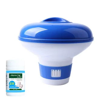 

Practical Adjustable Bottom Swimming Pool Automatic Floating Mini Hot Tub Plastic Spa Cleaning Tool Tablet Chemical Dispenser