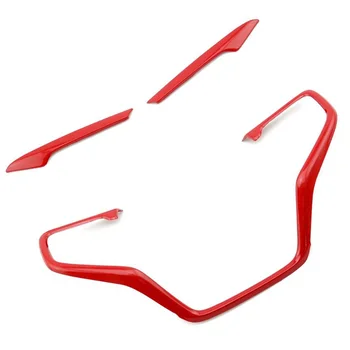 

3Pcs Red Style Car Steering Wheel Frame Cover Trim Stickers Fit for Honda Civic 10Th 2016 2017 2018