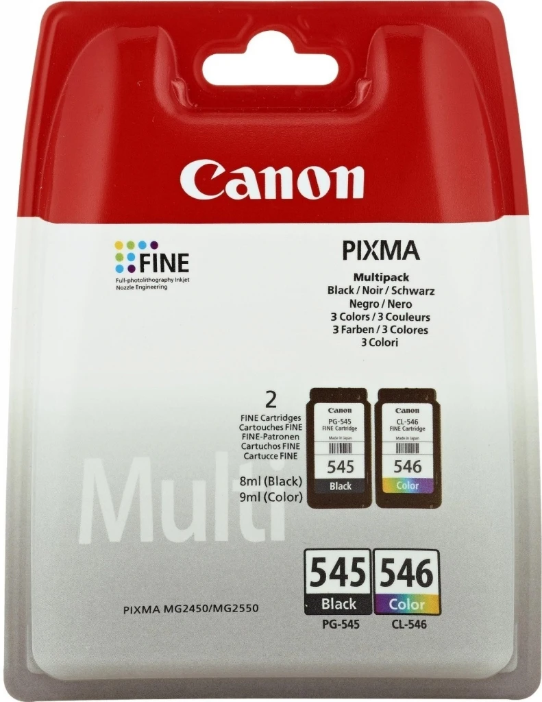Canon PG 545XL/CL546XL оригинальный черный голубой желтый пурпурный Multipack 2 части (ы)