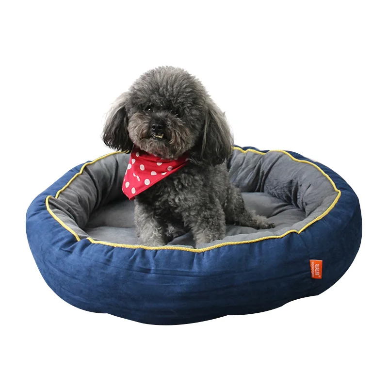 Мягкая флисовая кровать для питомца собаки, теплый домик для щенка, кошки, маленькой собаки, питомник, зимняя круглая подушка, диванная кровать для питомца, щенка, собаки, уютное гнездо