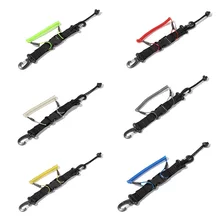 Protable Diving Camera Lanyard Scuba Coil Springs Spiral With Ring Dive For Underwater Housing Flashlight Torch Swimming Sports