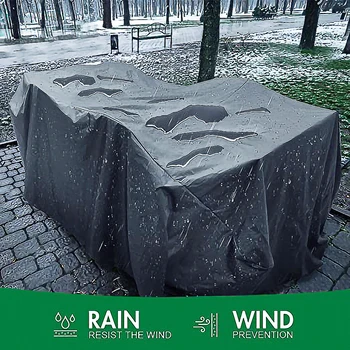 72Sizes Black Outdoor Patio Garden Furniture Waterproof Covers Rain Snow Chair covers for Sofa Table Chair Dust Proof Cover 2