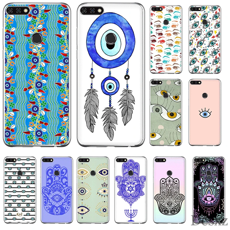 Чехол для мобильного телефона huawei P30 P20 P10 P8 P9 Lite Pro P Smart Z Plus чехол из ТПУ Evil Eye