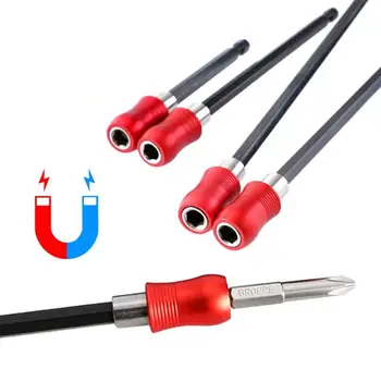 

6pcs/set 6.35mm Socket Connecting Rod Stainless Steel 1/4 Inch Hex Shank Screwdriver Bit Holder