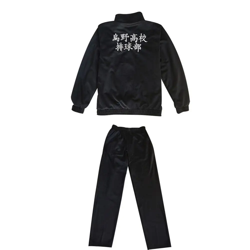 MeetLife Haikyuu Cosplay Jacket Pants Uniform Anime Karasuno Shoyo Hinata Costume Sportwear Outfit | Тематическая одежда и