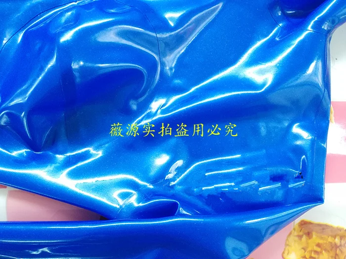Metallic-Blue-Latex-Catsuit-Women-Rubber-Bodysuits-3d-Breast-with-Back-Crotch-Zippe-3