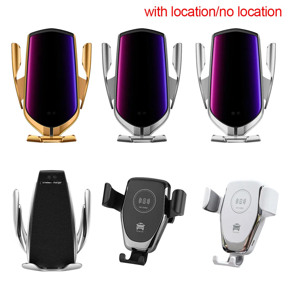 

10W Wireless Car Charger Q12/R1/S5Automatic Clamping Mount Holder Stand For Xiaomi Samsung Huawei Fast Charging Holder For Phone
