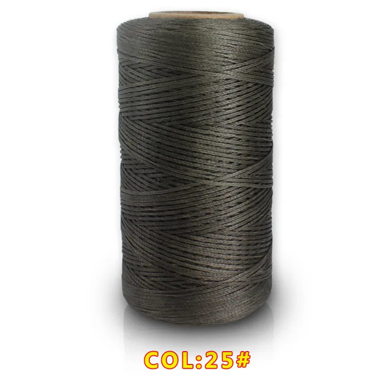 6 шт./лот, плоская кожа, вощеная нить, сделай сам, полиэстер, 150D/0.8mm260m, швейная нить, товары для рукоделия, художественная сумка, диван, сапоги, ремонт - Цвет: as photo