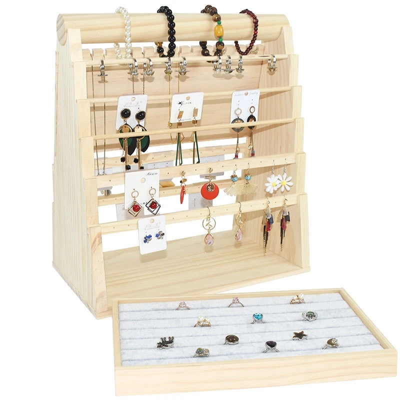 

Jewelry Display Props Necklace Jewelry Wood Show Support Ring Bracelet Pendant Jade Show Support Display Display Tray