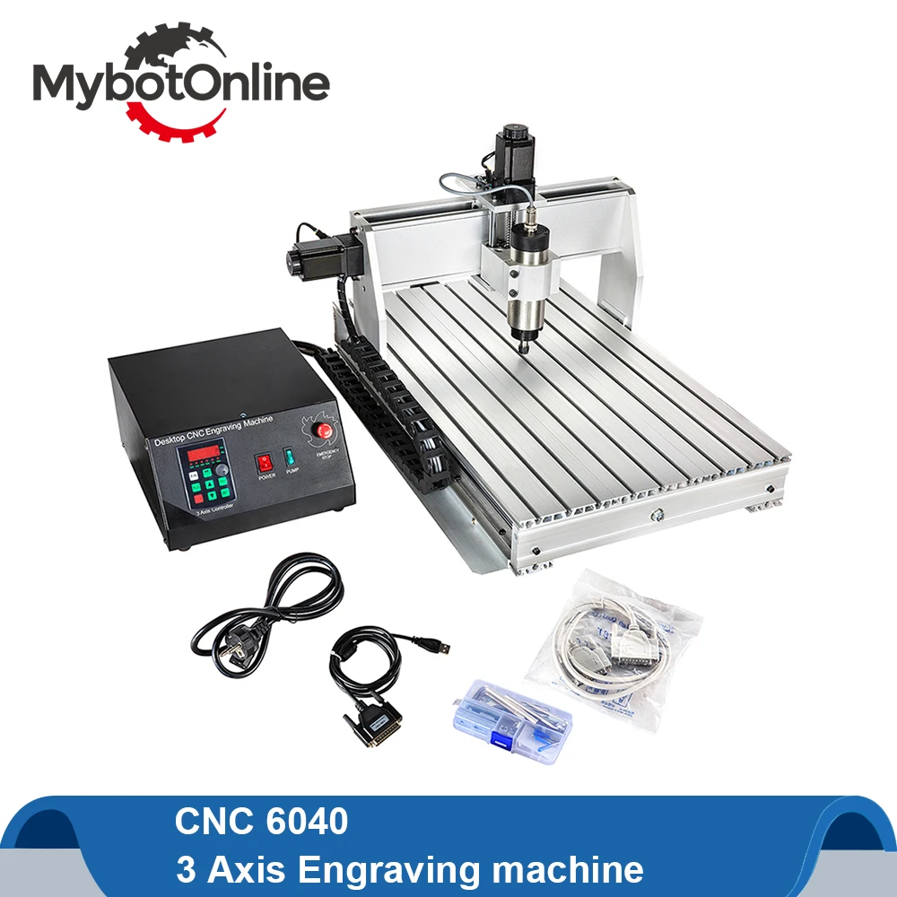 

CNC 800W/1.5KW/2.2KW 6040 3 Axis Engraver Engraving Machine MACH3 CNC Router Machine Support USB Milling Cutting Machine