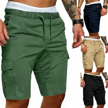 

Men's Summer Shorts Sports Work Casual Army Combat Cargo Short Pants Trousers