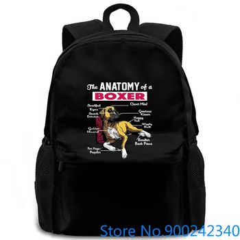 

Anatomy of A Boxer Dog - for Boxer Lover Brand New women men backpack laptop travel school adult student