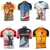 Мультфильм Велоспорт Джерси Лето Мужчины Смешные Mtb Джерси camisa ciclismo Велосипед Трикотажные Изделия Велосипедная Одежда Топы С Коротким Рукавом майо
