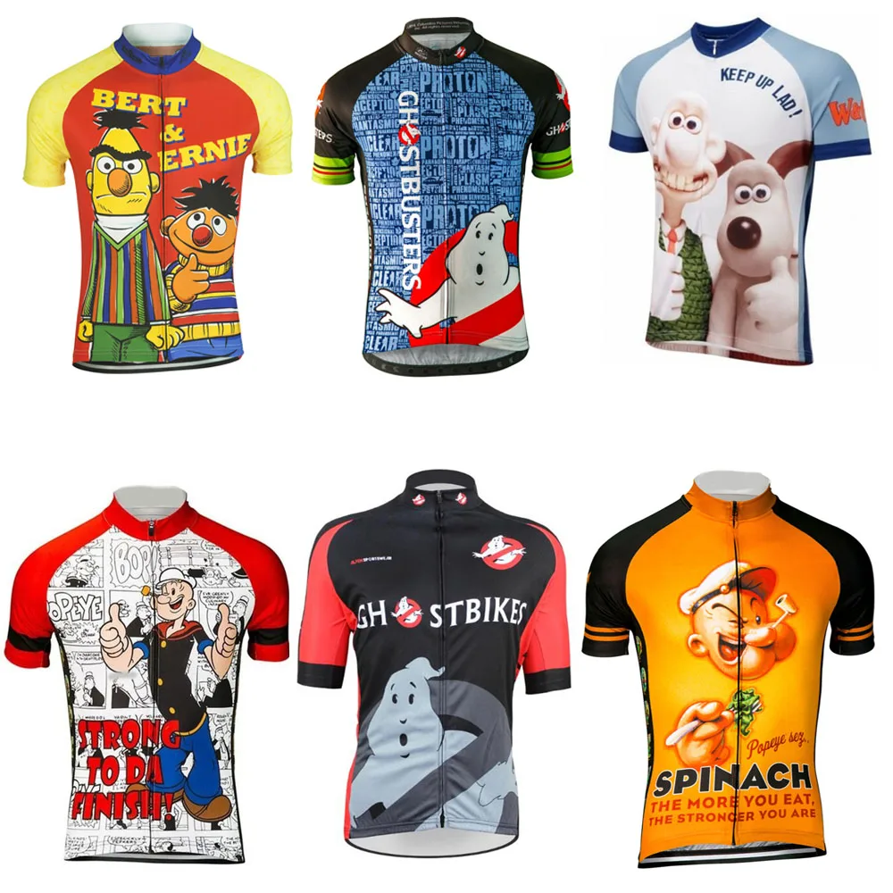 Cartoon Cycling Jersey Summer Men Funny Mtb Jersey