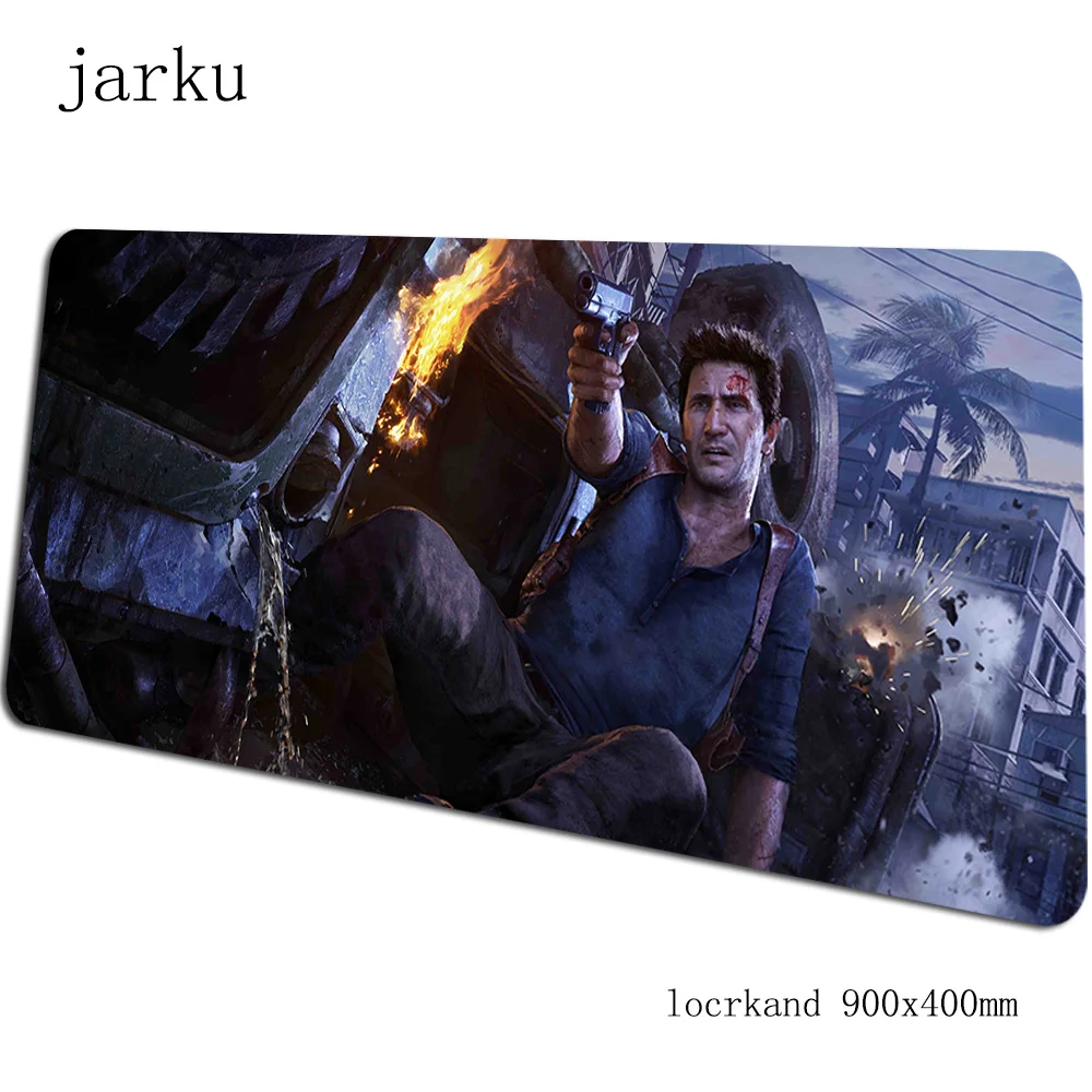 Uncharted коврик для мыши геймер 900x400x2 мм подарок для мальчика notbook коврик для мыши игровой коврик для мыши Коврик для мыши стол для мыши Kawaii padmouse аксессуары - Цвет: Size 900x400X2MM
